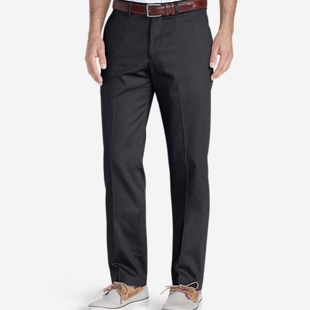 Eddie Bauer dress performance, flat front khaki